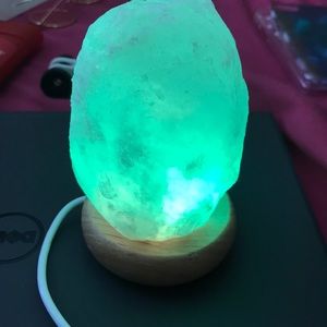 multicolored salt lamp